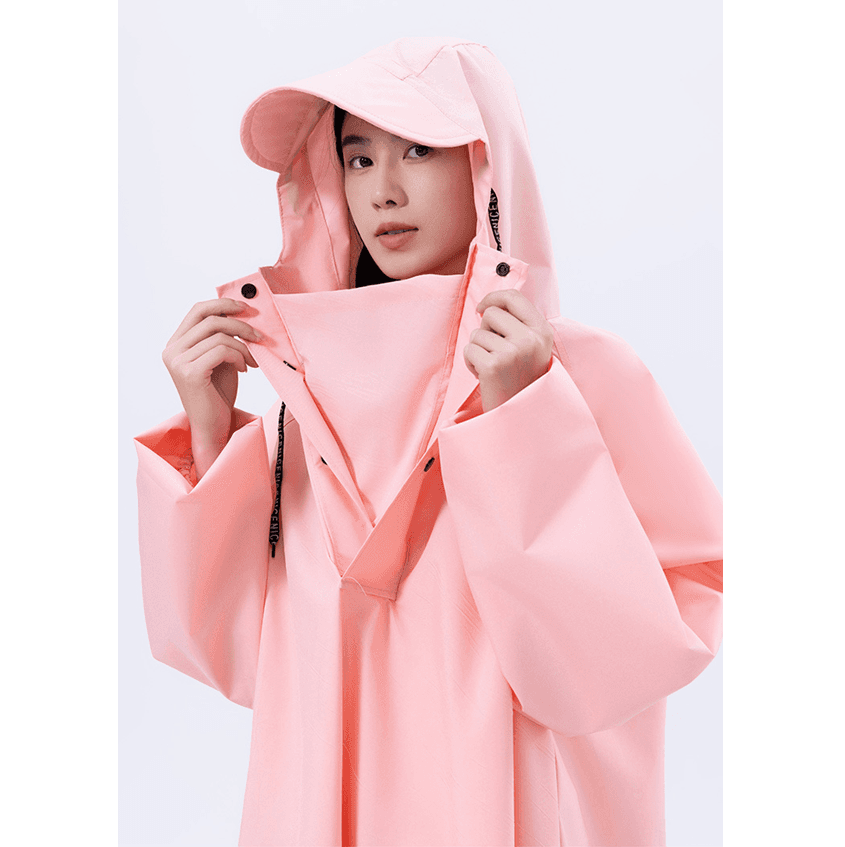 レインウェア 防水指数万超え ゆったりレインコート
