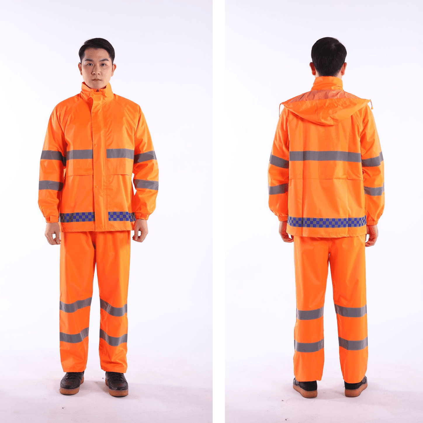高視認性防水セパレートレインウェア