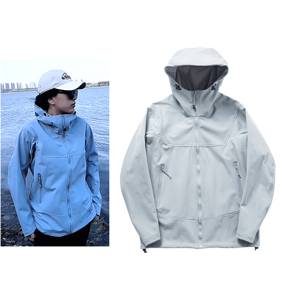 ソフトシェル カジュアルでアウトドアに最適な機能性レインジャケット
