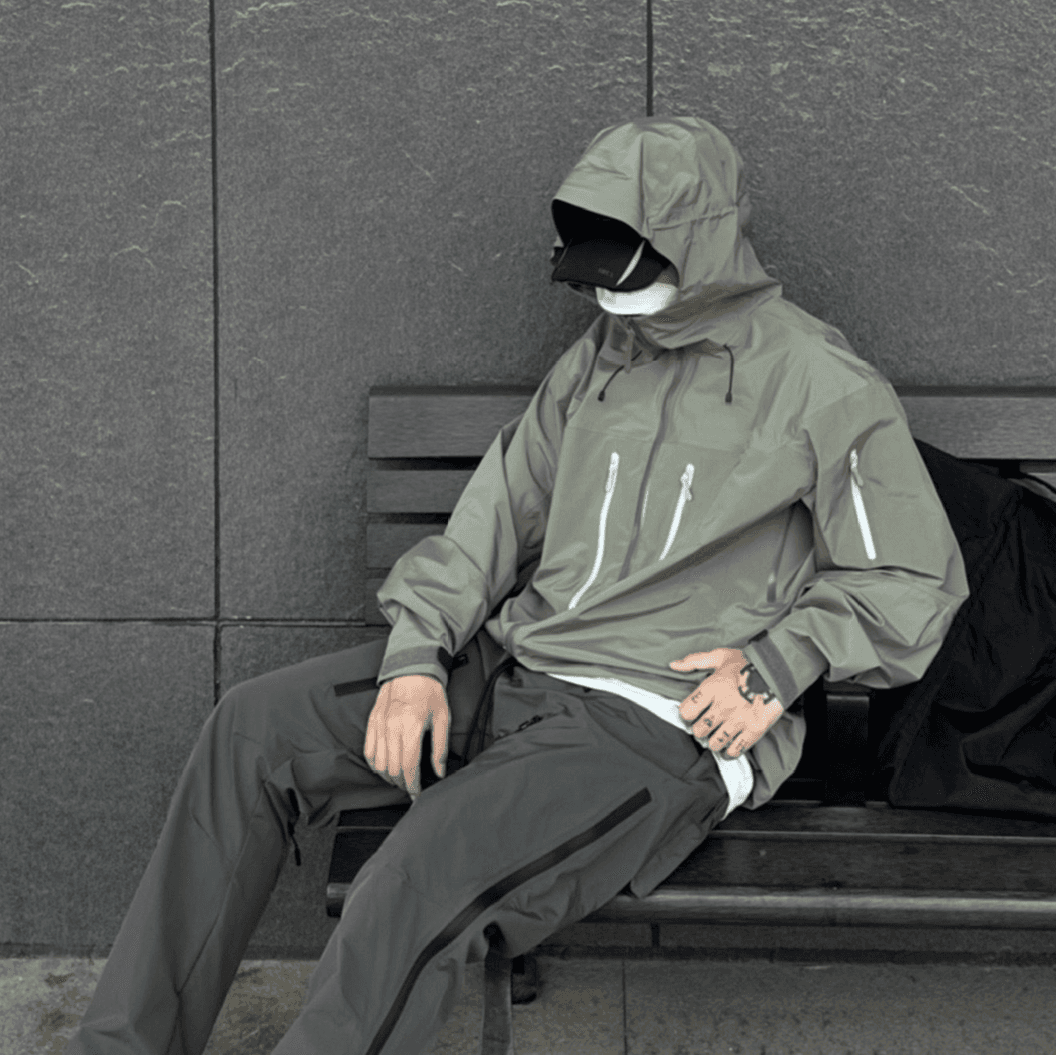 レインウェア 進化系 軽量防水フードジャケット