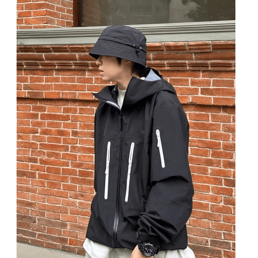 レインウェア 進化系 軽量防水フードジャケット