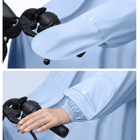 レインウェア かさばらないロング丈レインコート