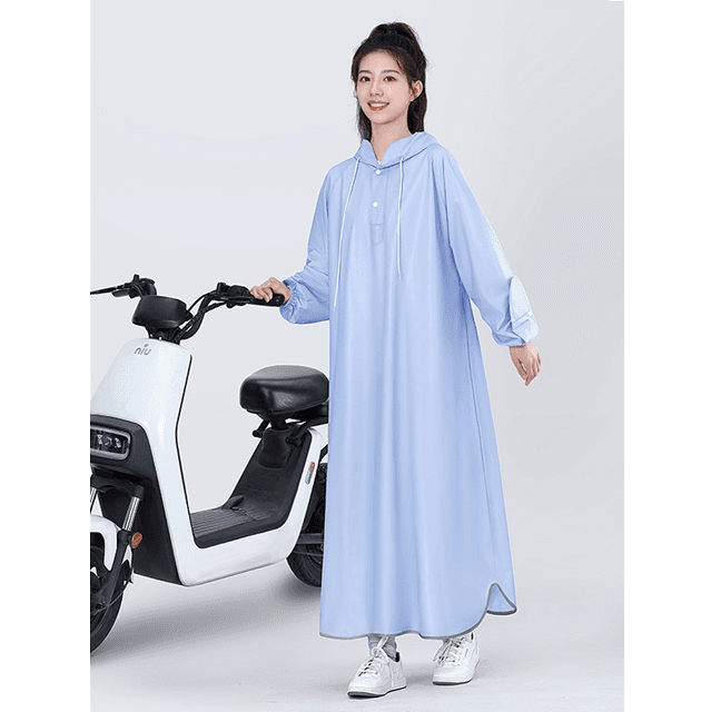 レインウェア かさばらないロング丈レインコート