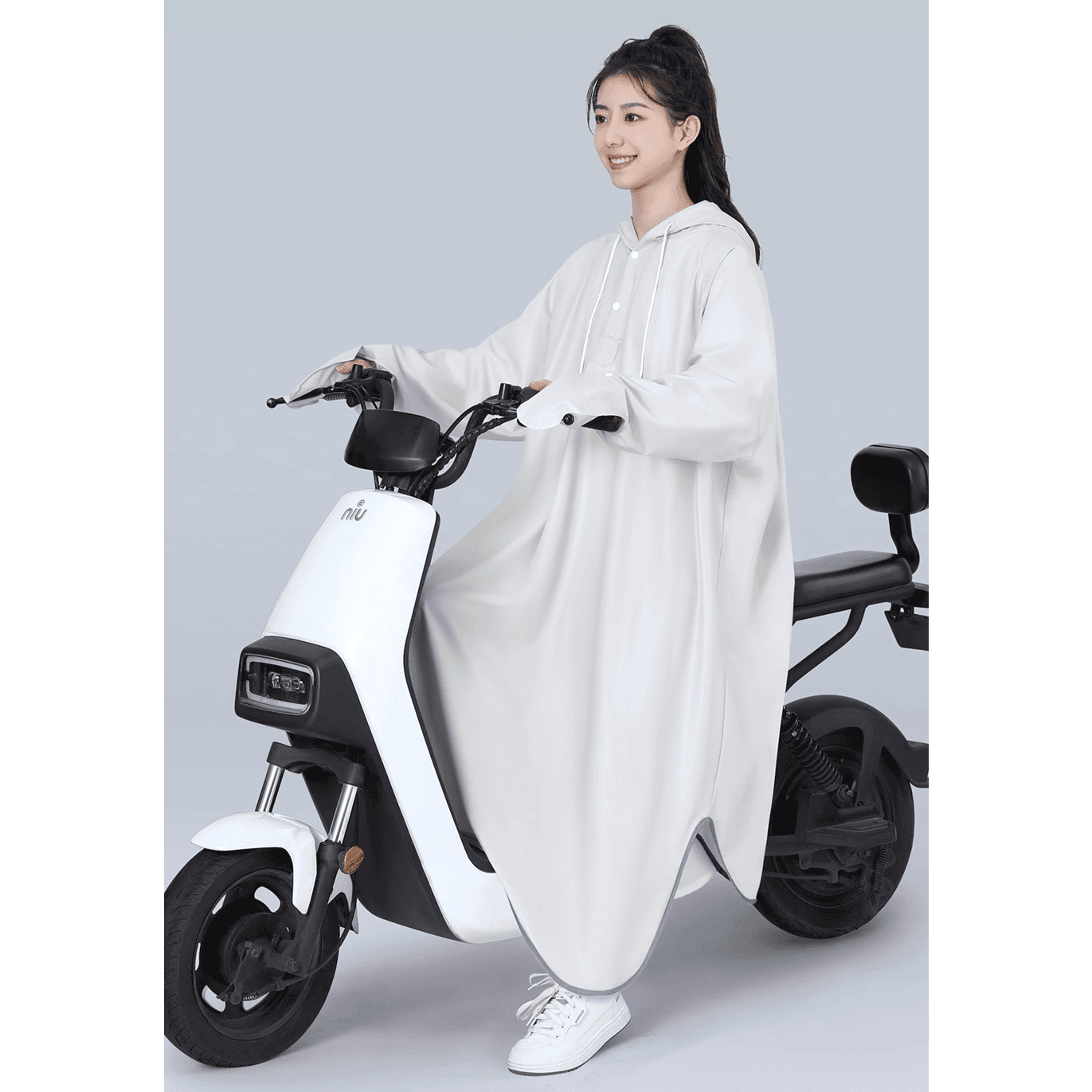 レインウェア かさばらないロング丈レインコート