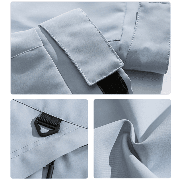 レインウェア アウトドア対応 多機能フードジャケット