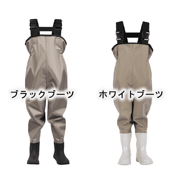 レインウェア 子供用沢遊び胴付き防水ウェア