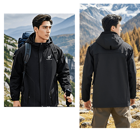 レインウェア 多機能アウトドア防水ジャケット