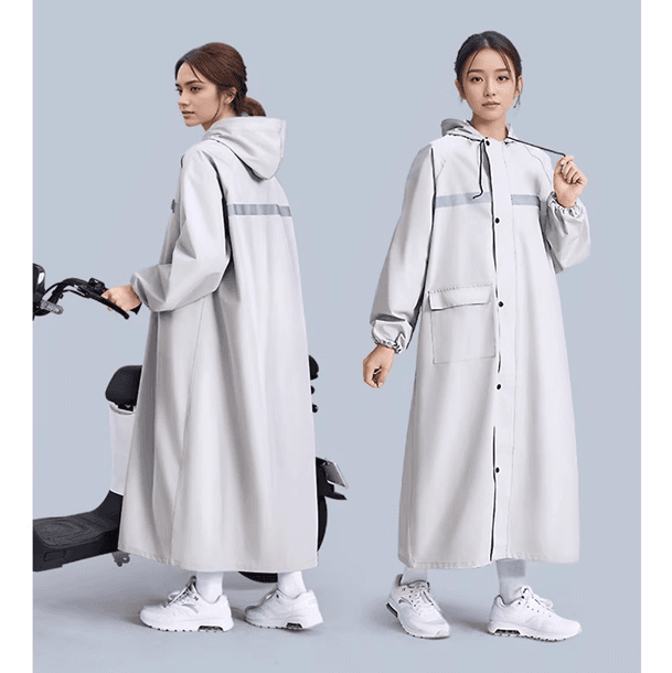 レインウェア 全天候型スクーター用ロングレインコート
