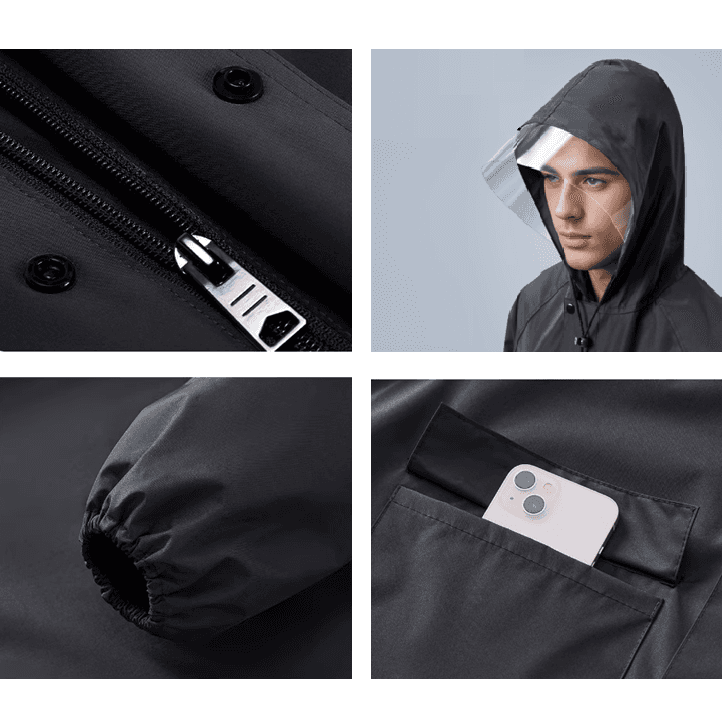レインウェア 全天候型スクーター用ロングレインコート