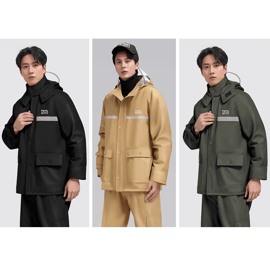 二重構造防水レインウェア