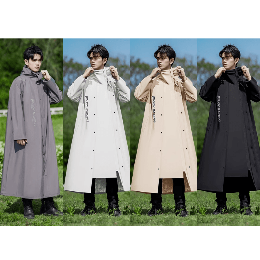 レインウェア 多機能防水ライダーズレインコート