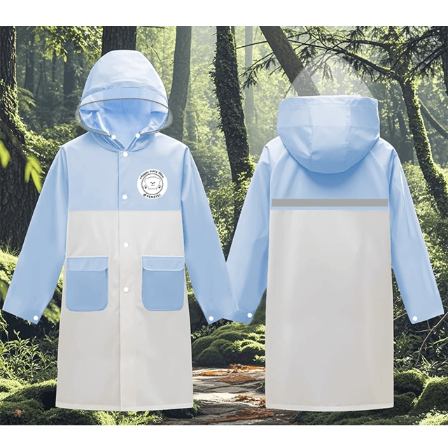 レインウェア 通学安全キッズレインコート