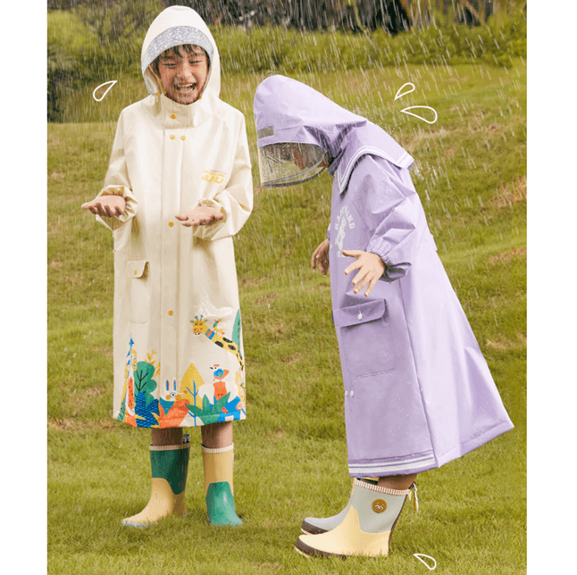 小学生のための雨の日おでかけレインウェア