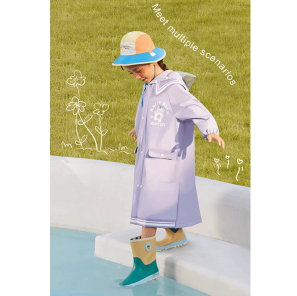 小学生のための雨の日おでかけレインウェア