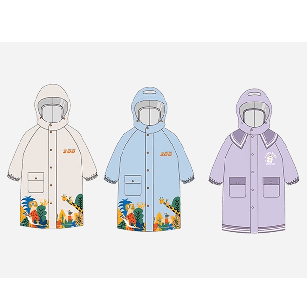 小学生のための雨の日おでかけレインウェア