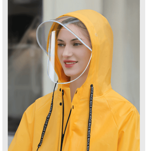 レインウェア 上品スタイリッシュロングレインコート