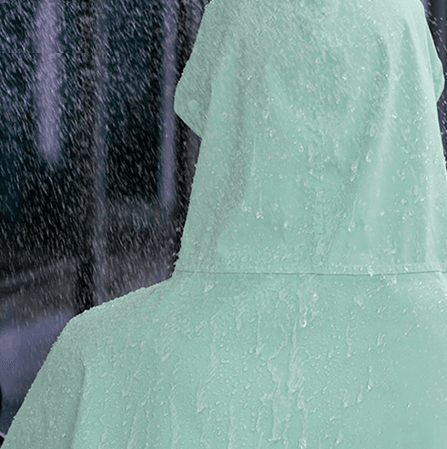 レインウェア 長丈ひざ下スタイリッシュレインコート