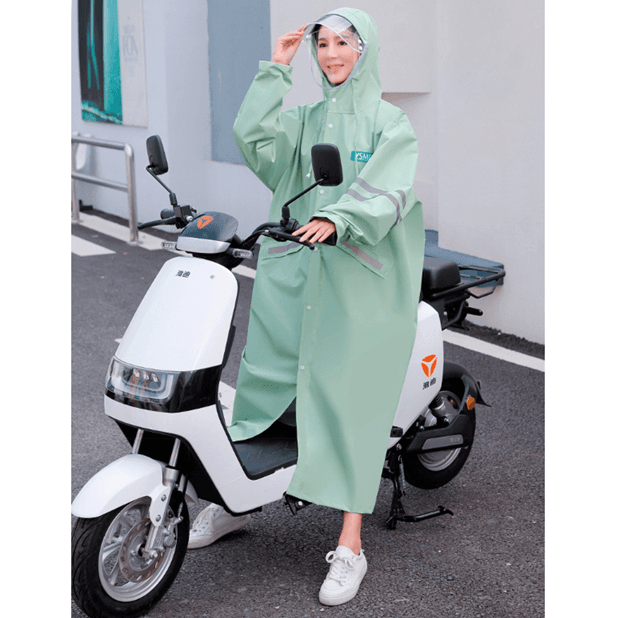 レインウェア 長丈ひざ下スタイリッシュレインコート