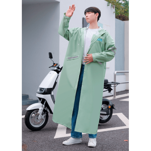 レインウェア 長丈ひざ下スタイリッシュレインコート