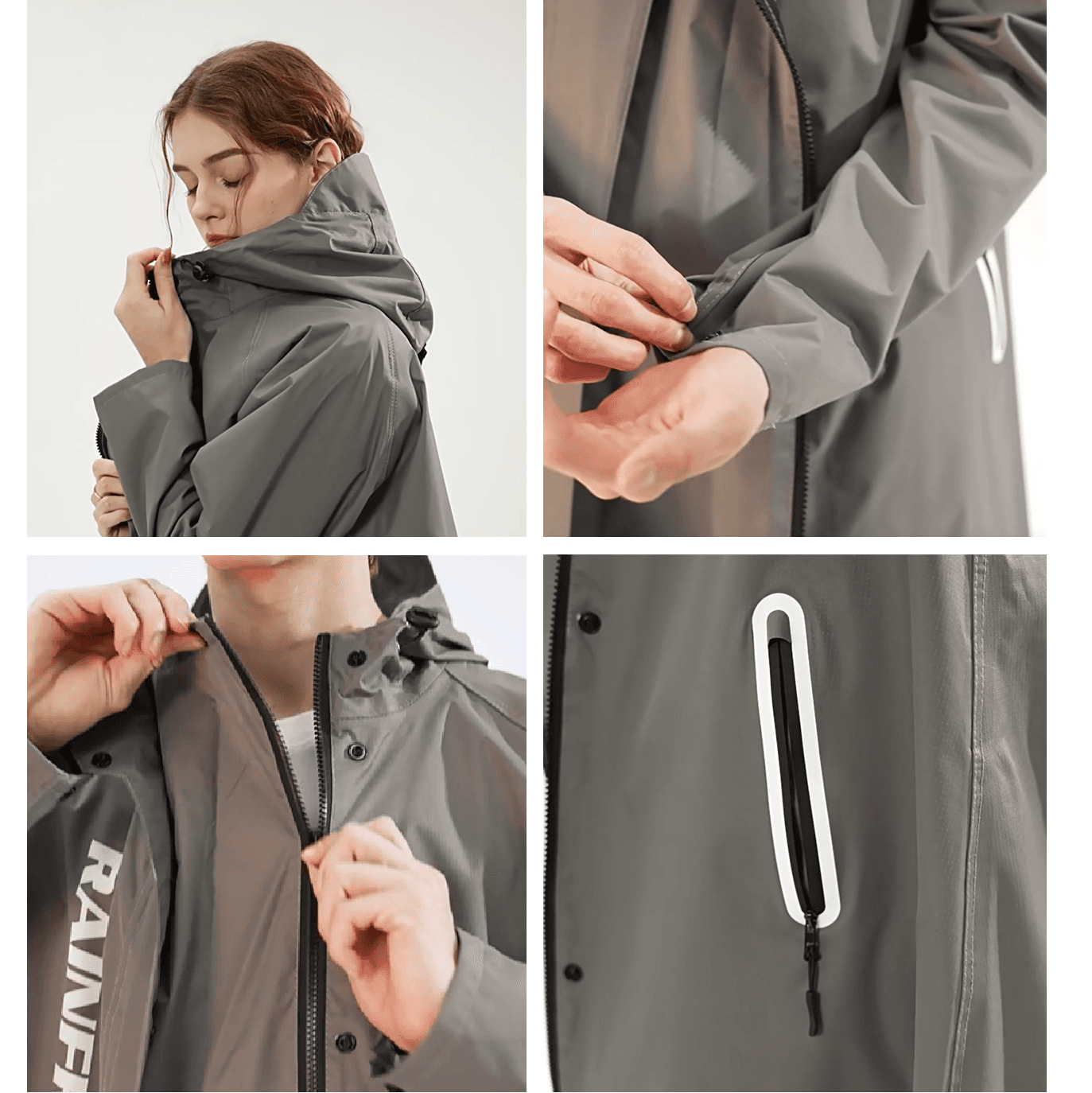 多機能ロング丈レインウェア