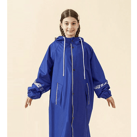 レインウェア 透明フード付き おでかけ雨具