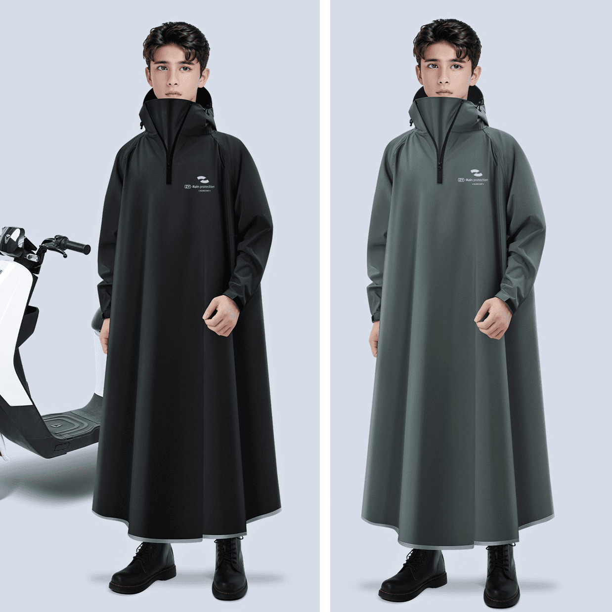 レインウェア バイク用フルカバーレインポンチョ