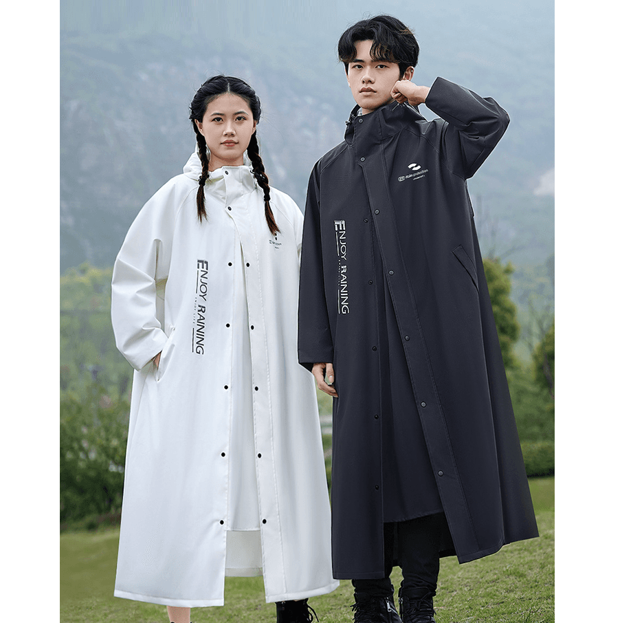 レインウェア 全天候型ロングレインコート