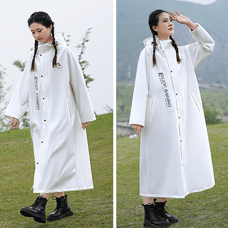 レインウェア 全天候型ロングレインコート