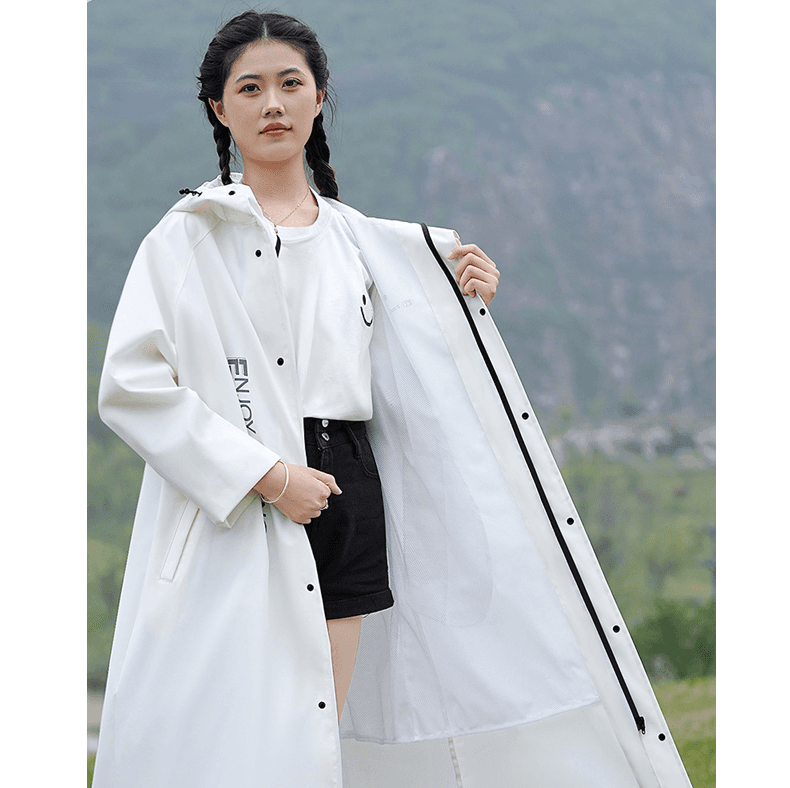 レインウェア 全天候型ロングレインコート