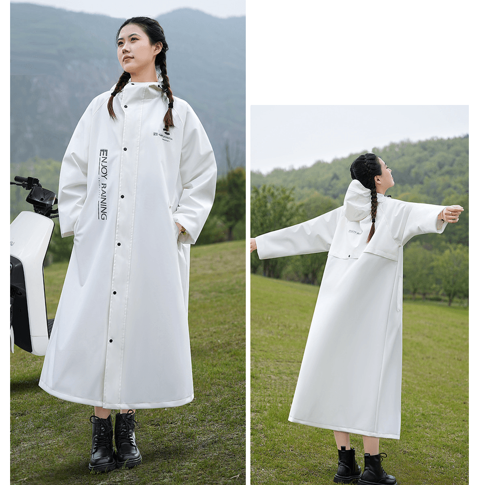 レインウェア 全天候型ロングレインコート