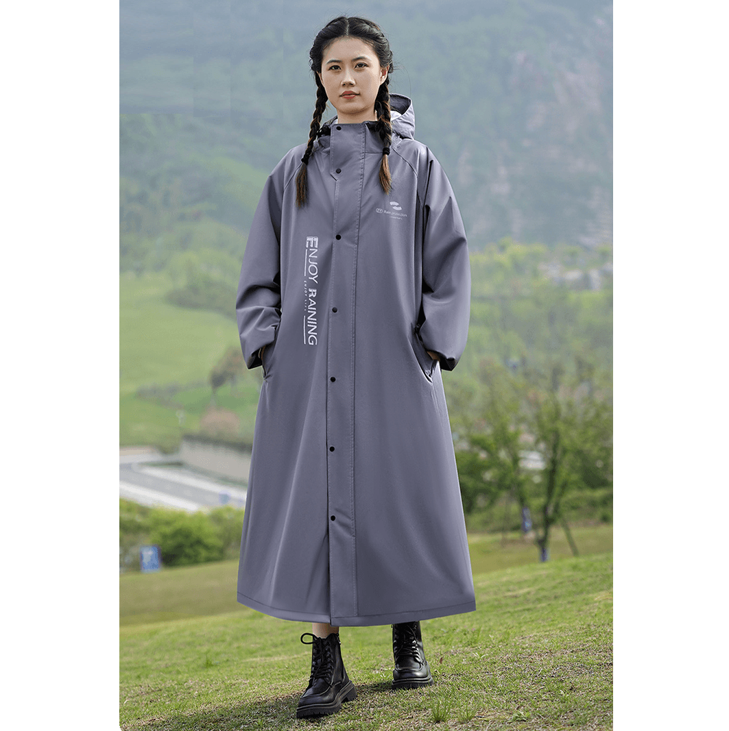 レインウェア 全天候型ロングレインコート