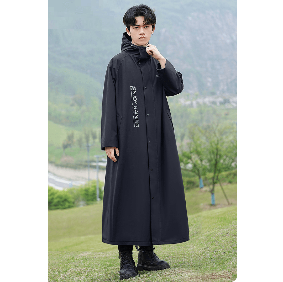 レインウェア 全天候型ロングレインコート