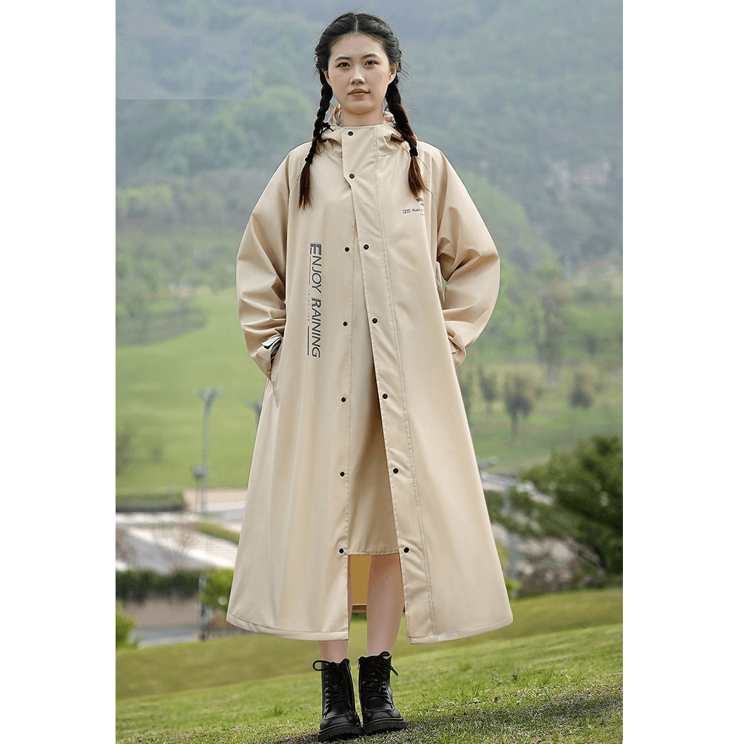 レインウェア 全天候型ロングレインコート