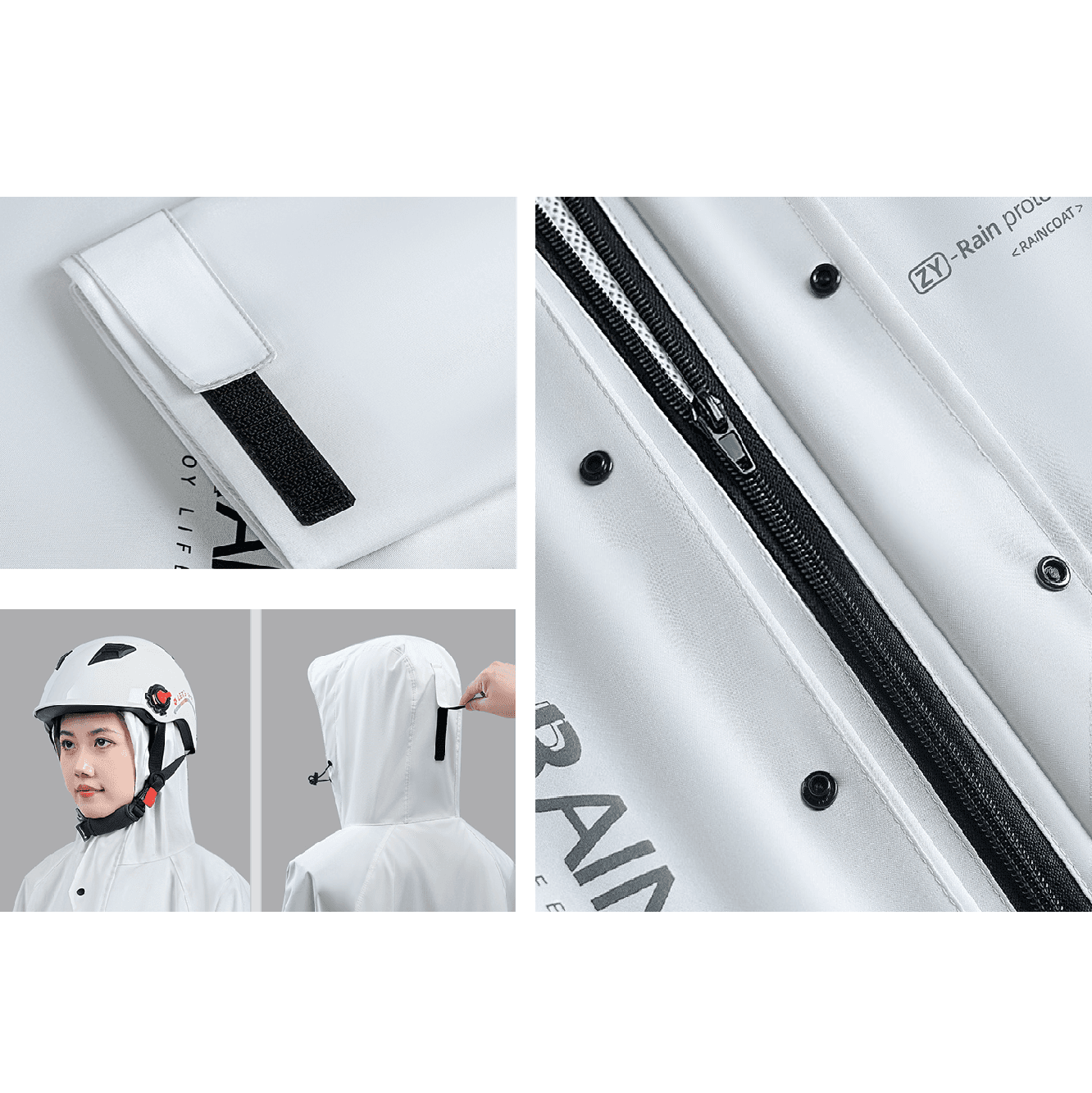 レインウェア 全天候型ロングレインコート