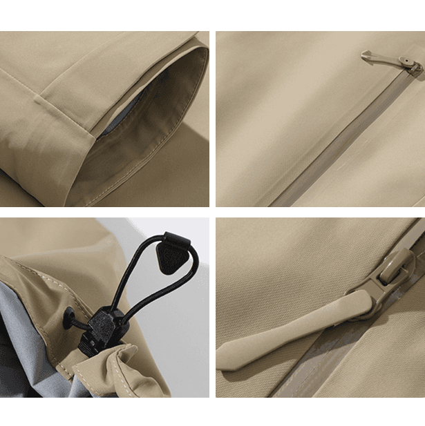 アウトドア対応 多機能レインウェア