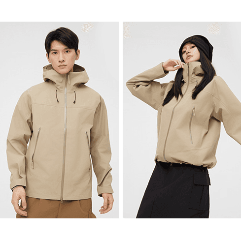 アウトドア対応 多機能レインウェア