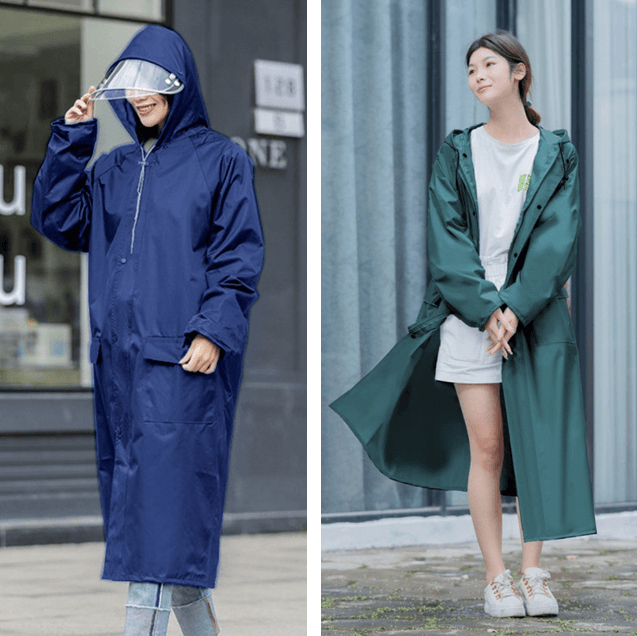 透明フード付き全身防水レインウェア