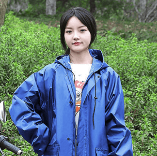 透明フード付き全身防水レインウェア