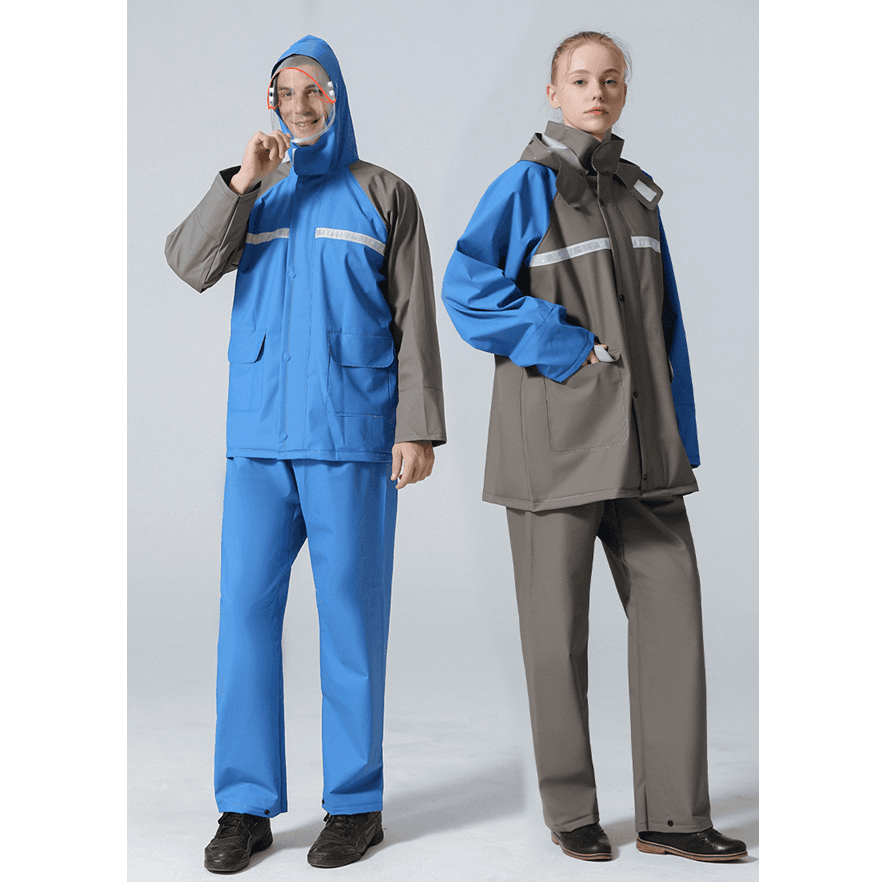 透湿ベンチレーション機能付き快適レインウェア