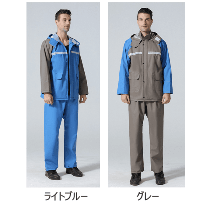 透湿ベンチレーション機能付き快適レインウェア