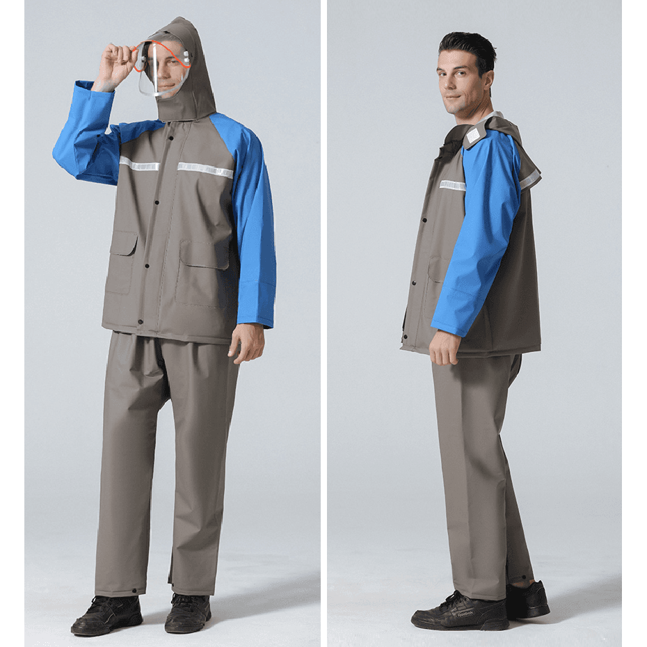 透湿ベンチレーション機能付き快適レインウェア