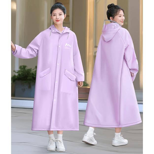 ゆったりロング丈あったかレインウェア