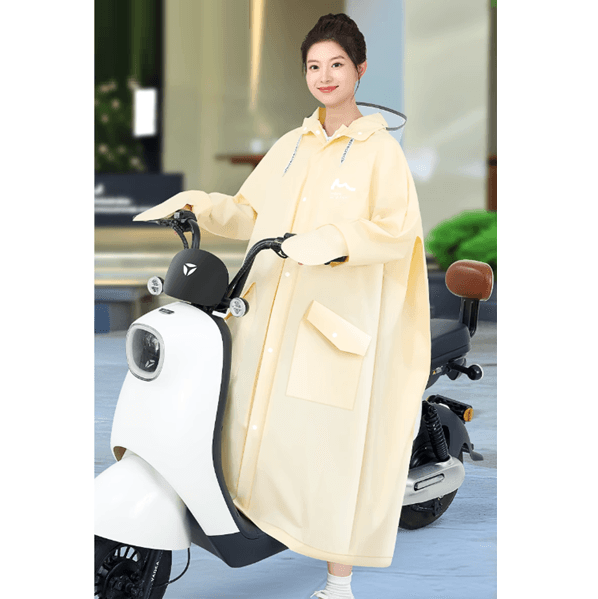 ゆったりロング丈あったかレインウェア