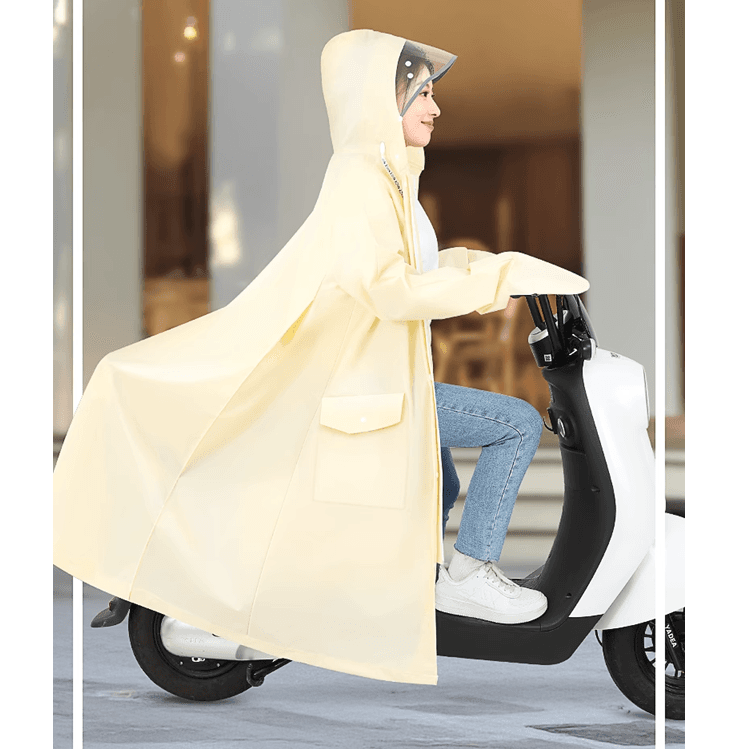 ゆったりロング丈あったかレインウェア