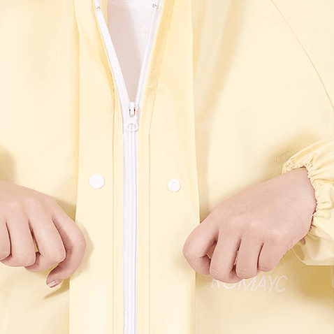 ゆったりロング丈あったかレインウェア