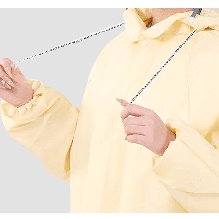 ゆったりロング丈あったかレインウェア