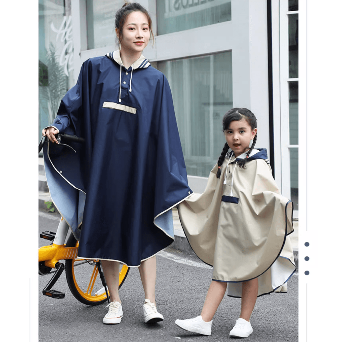 レインウェア やわらか防水ポンチョ雨衣