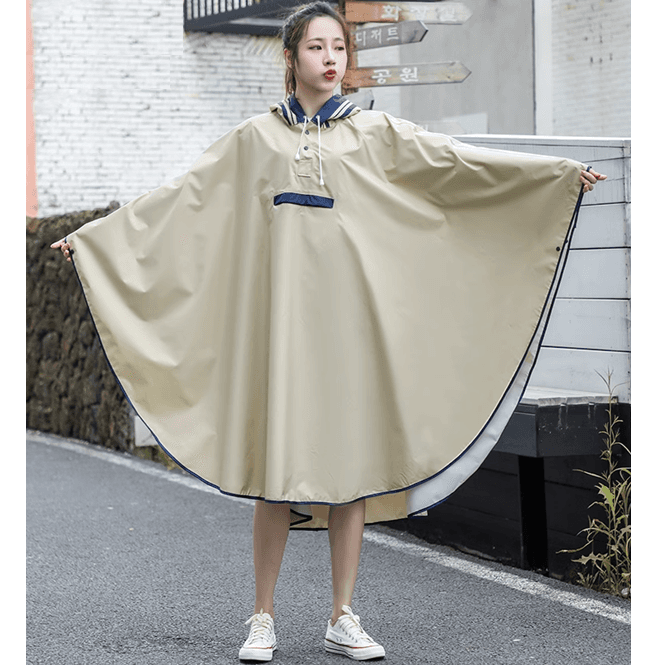 レインウェア やわらか防水ポンチョ雨衣