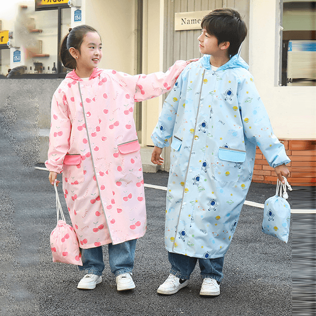 レインウェア かわいい柄のお出かけレインポンチョ