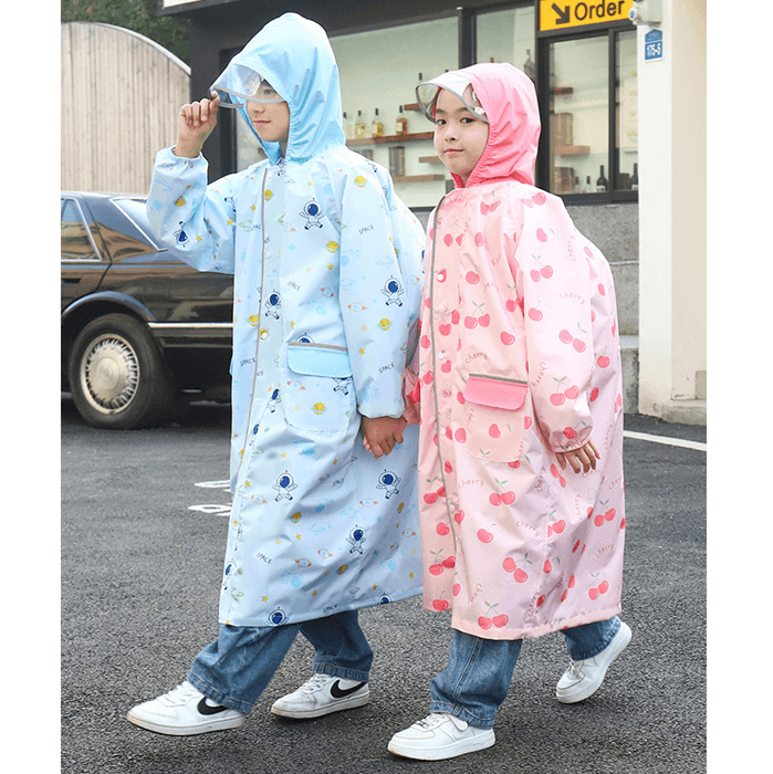 レインウェア かわいい柄のお出かけレインポンチョ